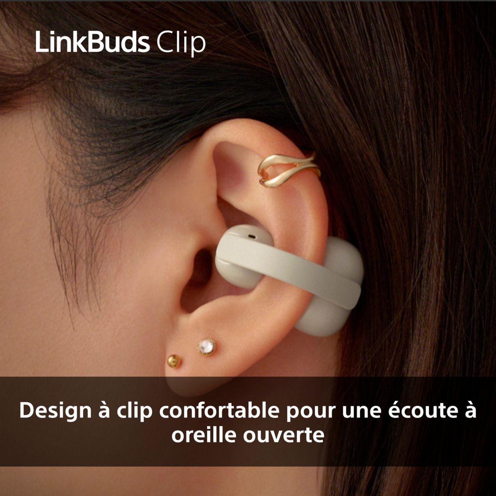 Voir la diapositive 3 : SONY Ecouteurs Linkbuds Clip Vert
