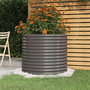 Voir la diapositive 1 : VIDAXL Jardiniere de jardin Acier enduit de poudre 80x80x68 cm Gris