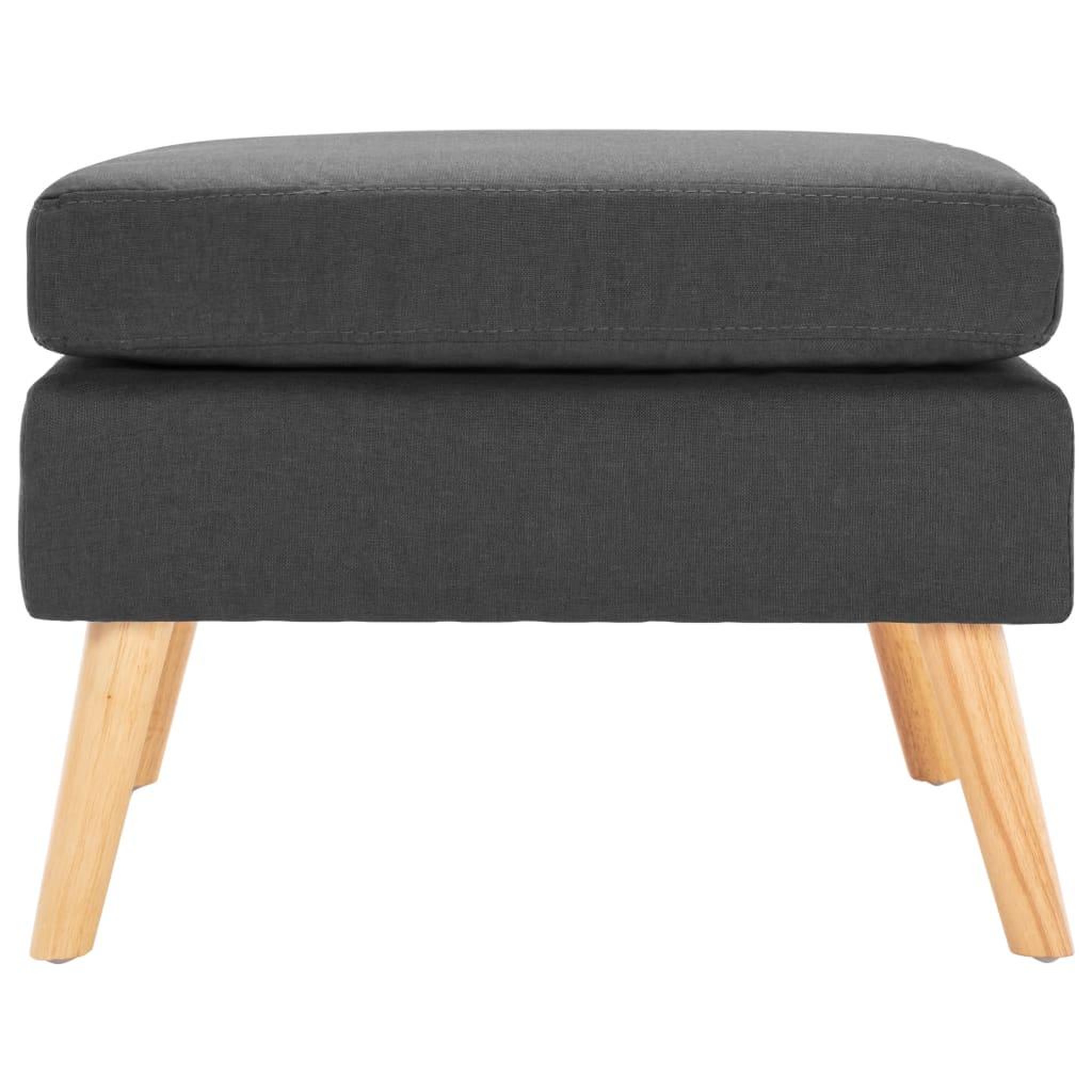 Voir la diapositive 2 : VIDAXL Repose-pied Gris fonce Tissu