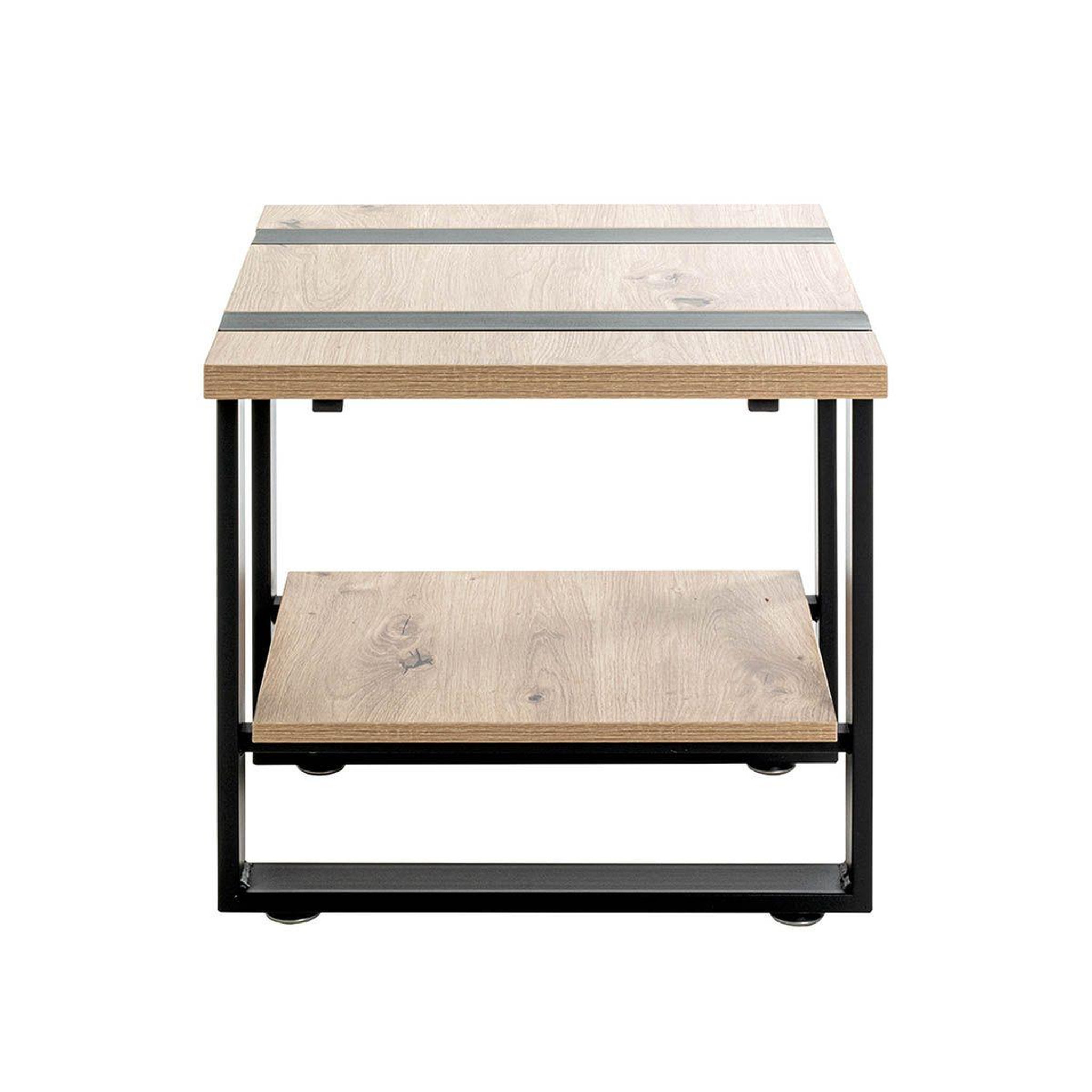 Voir la diapositive 3 : Paris Prix Table d'Appoint  Miranda  45cm Chêne & Noir