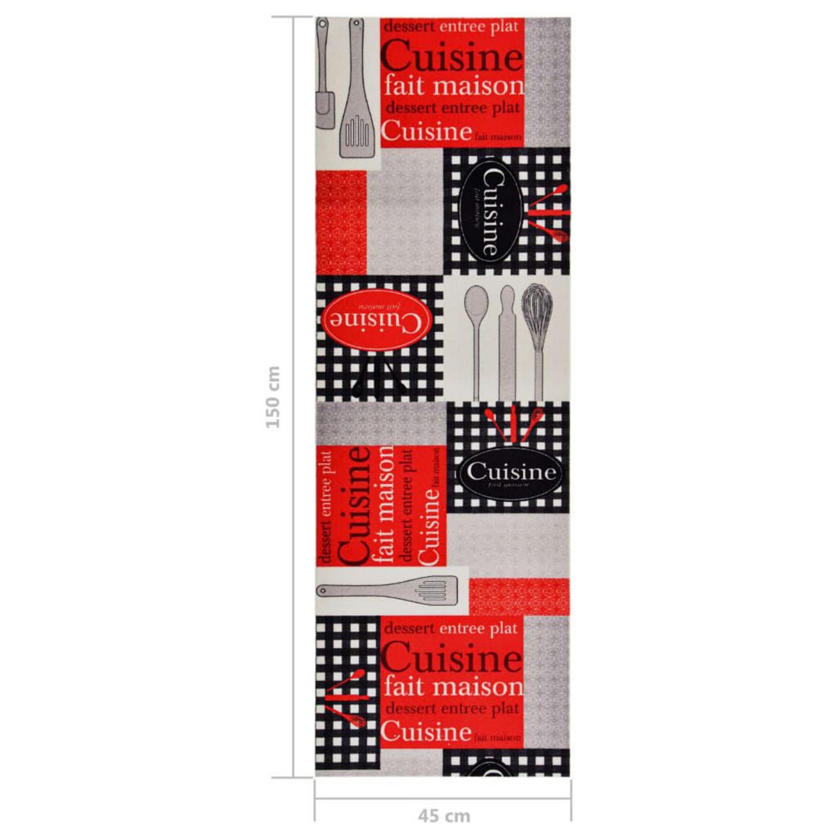 VIDAXL Tapis de sol de cuisine lavable Cuisine 45x150 cm