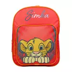 Bagtrotter Sac à dos 31 cm avec poche Disney Le Roi Lion Simba Rouge Bagtrotter
