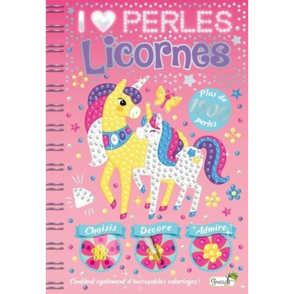 LICORNES. AVEC PLUS DE 1500 PERLES ET MATERIEL, Grenouille éditions