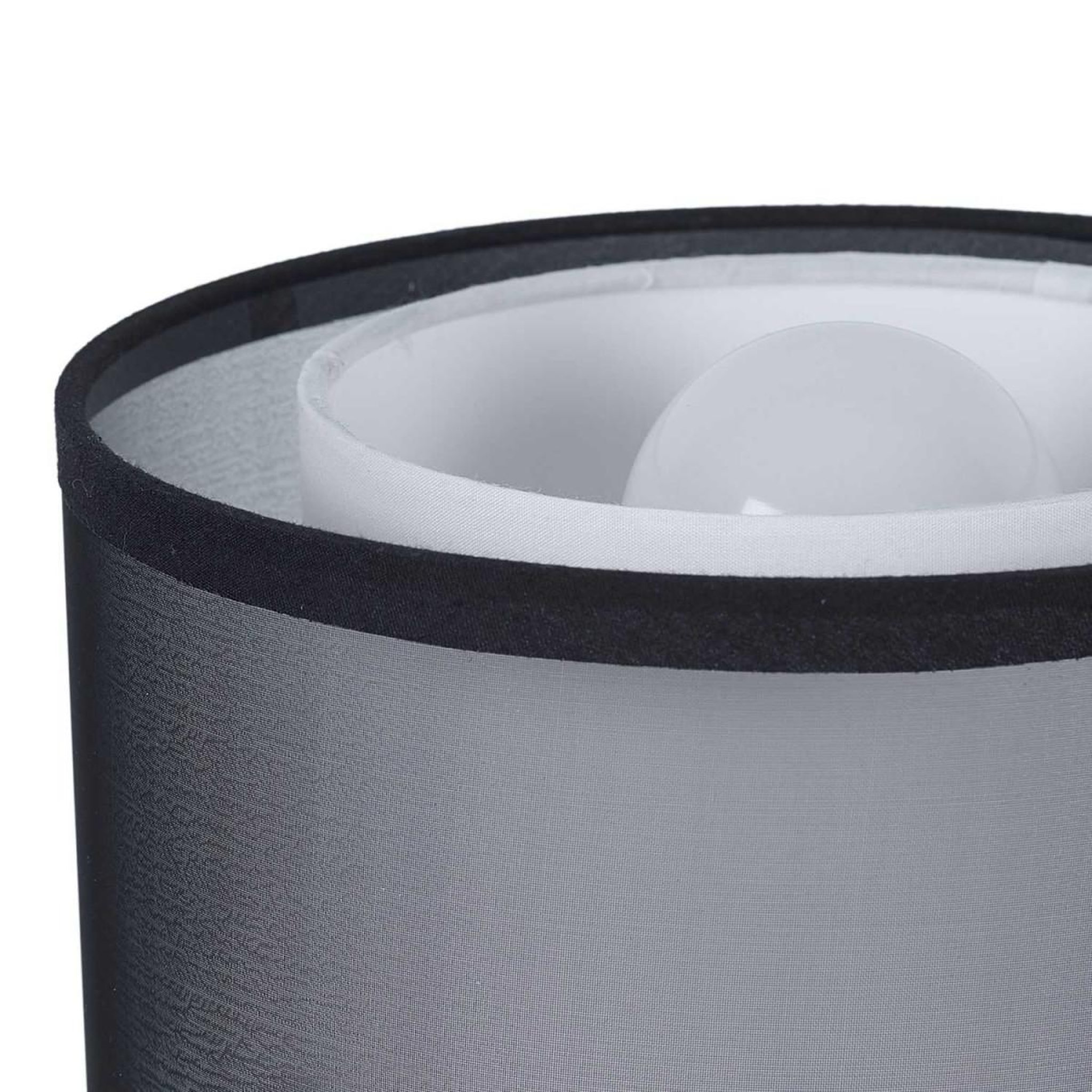 Voir la diapositive 2 : The Home Deco Factory Lampe à poser en métal  double  31cm noir