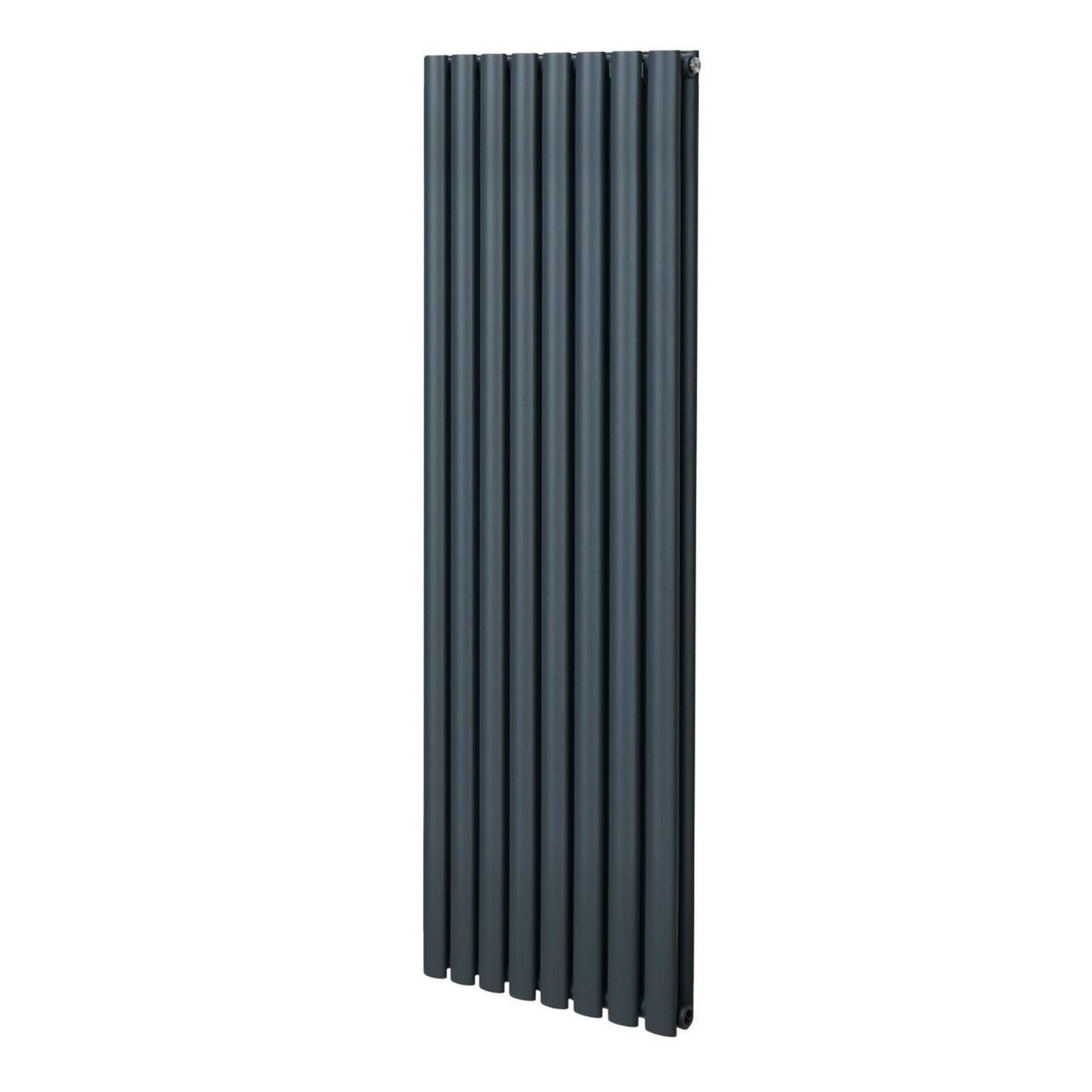 MONSTERSHOP Radiateur à colonnes ovales, 2 panneaux- 1600 x 480 mm – gris anthracite