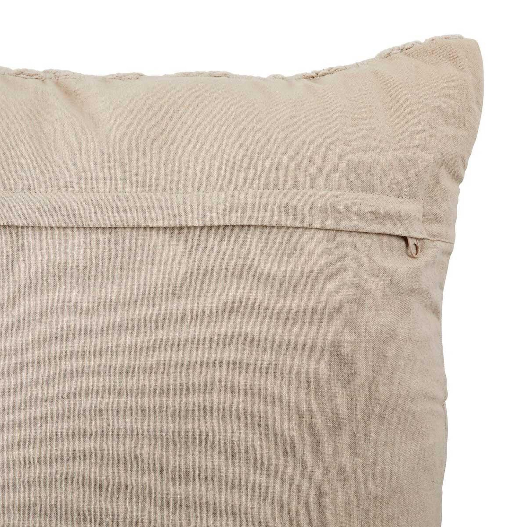 Voir la diapositive 3 : ATMOSPHERA Coussin déco jacquard  lethon  38x58cm beige lin