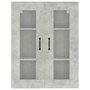 Voir la diapositive 3 : VIDAXL Armoire murale suspendue Gris beton 69,5x34x90 cm