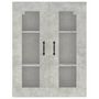 Voir la diapositive 3 : VIDAXL Armoire murale suspendue Gris beton 69,5x34x90 cm