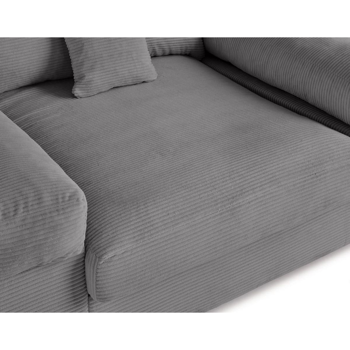 LISA DESIGN Aspen - fauteuil xl - assise profonde - velours côtelé