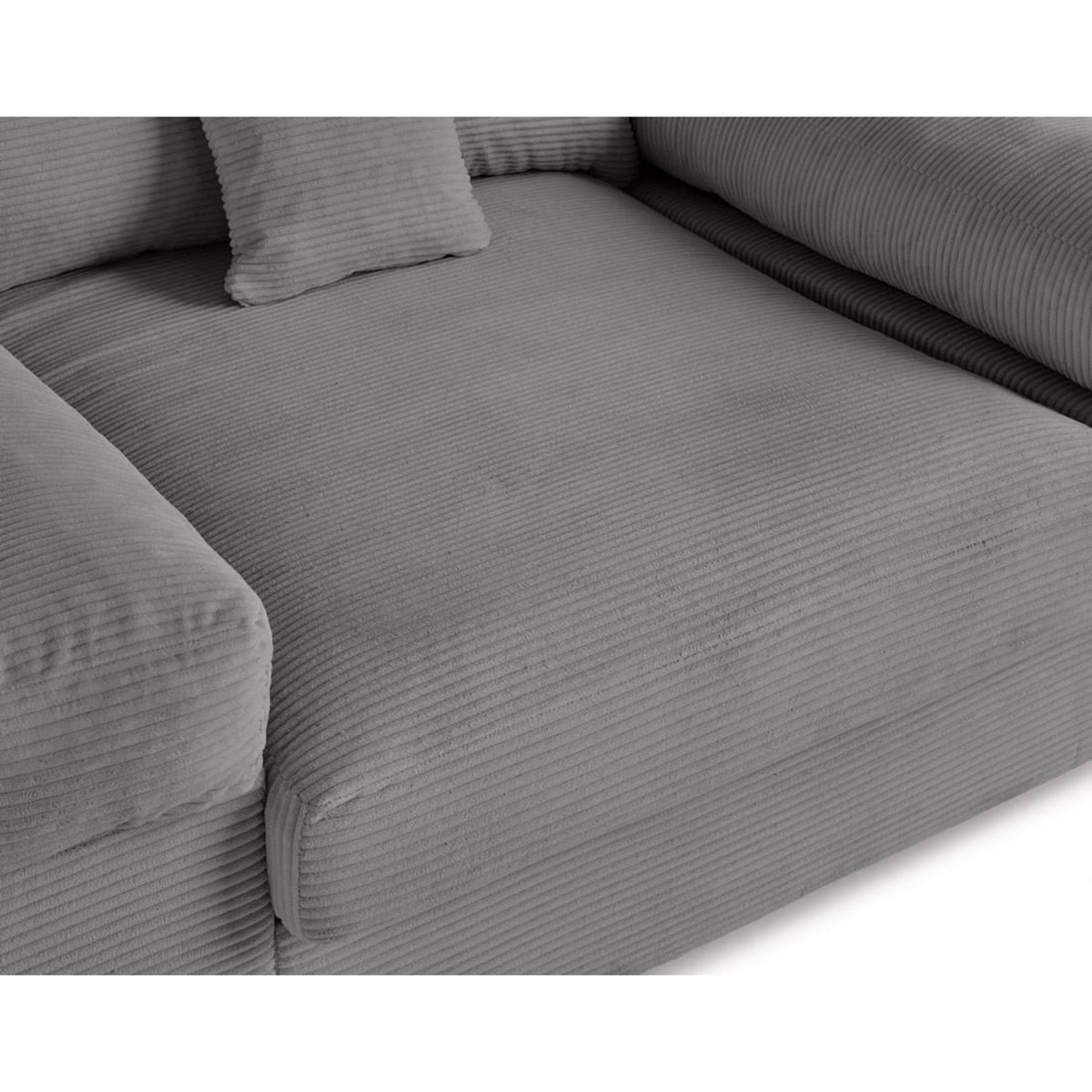 LISA DESIGN Aspen - fauteuil xl - assise profonde - velours côtelé