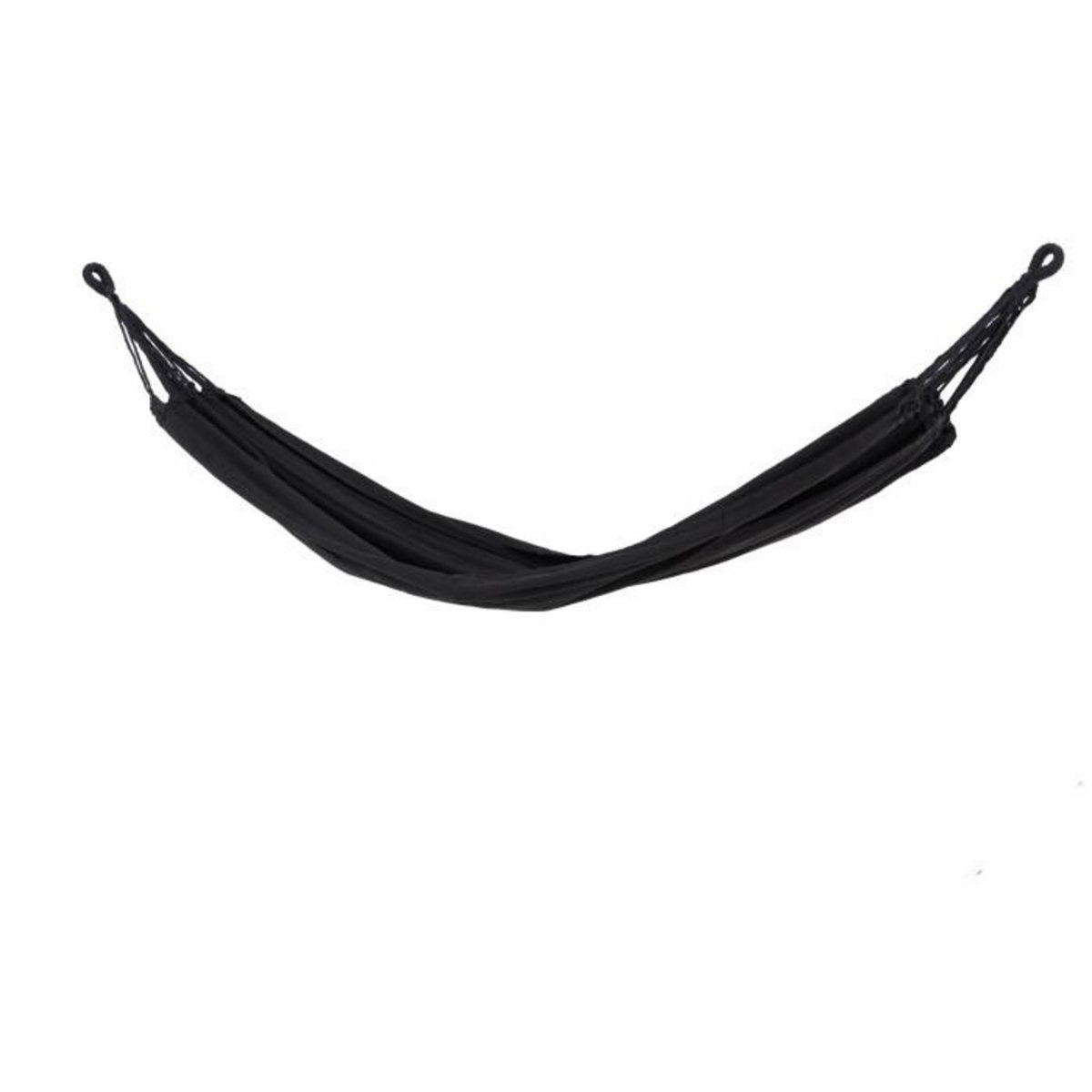 Paris Prix Hamac en Tissu  Hedvig  200cm Noir