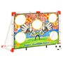 Voir la diapositive 2 : VIDAXL Ensemble de buts de football enfant avec panneau 120x51x77,5 cm