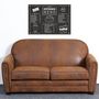Voir la diapositive 2 : Paris Prix Canapé Club Vintage  Balista  150cm Marron