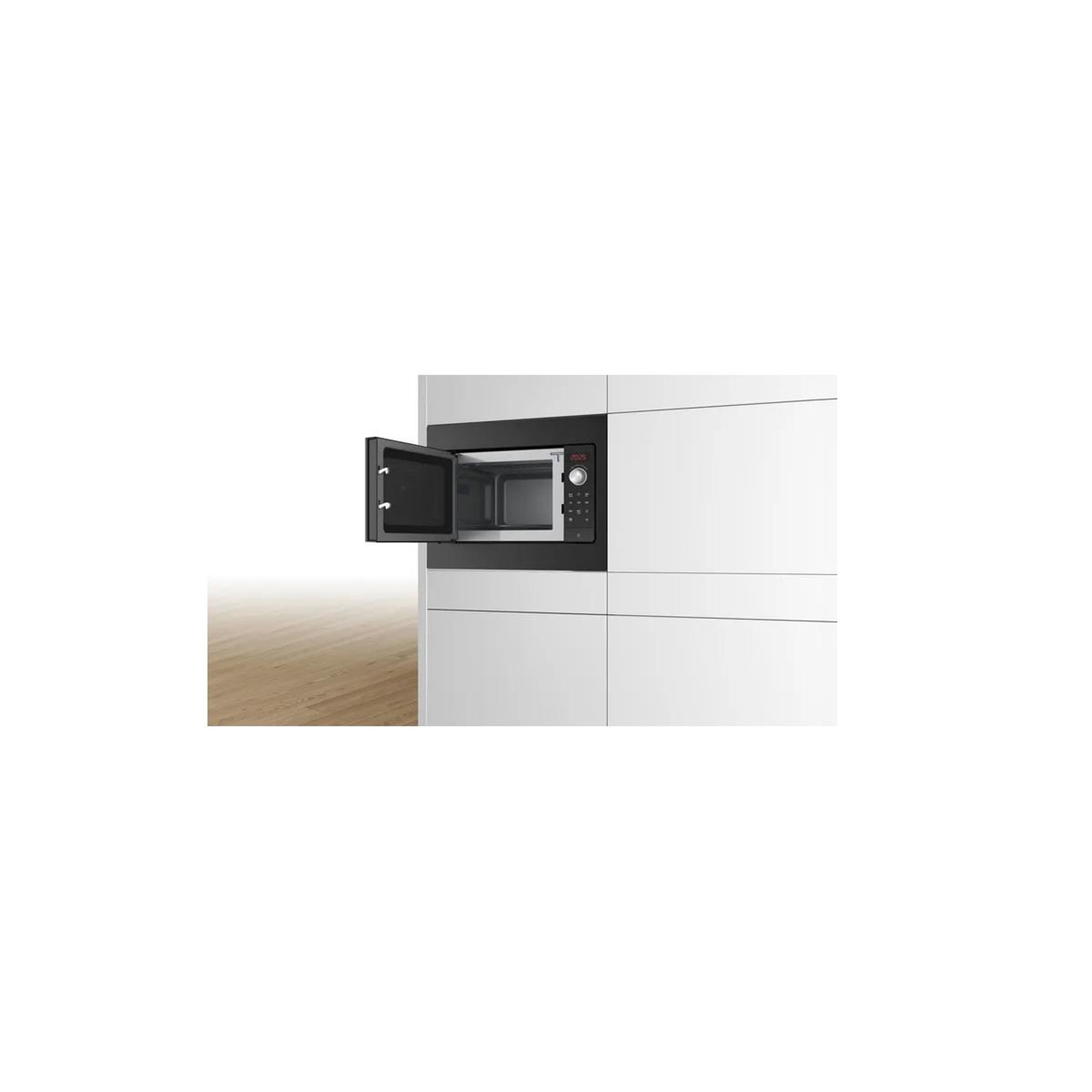 Voir la diapositive 3 : BOSCH Micro-ondes encastrable 20l 800w noir - BFL523MB3F