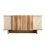 Habitat et Jardin Buffet en bois  Diana  - 180 x 40 x 81 cm - Travertin