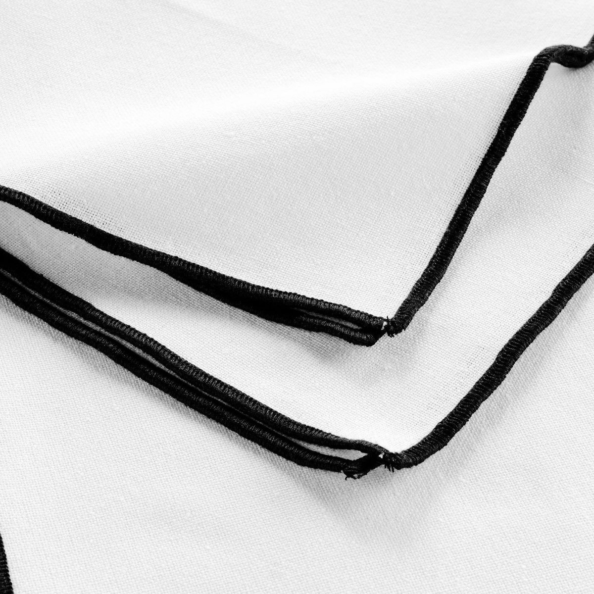 Douceur d'Intérieur Lot de 3 serviettes de table en coton recyclé Anaïs