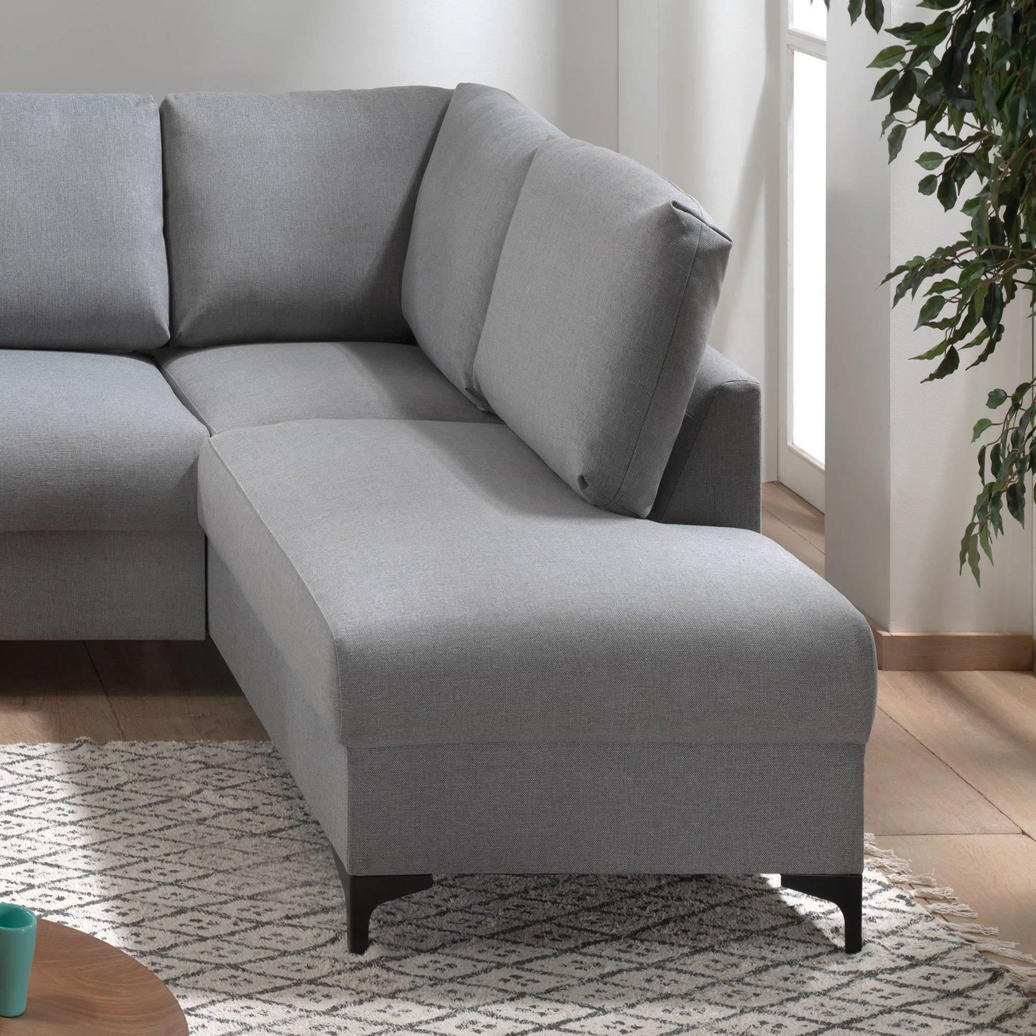 Voir la diapositive 5 : LISA DESIGN Tala - canapé d'angle droit - convertible - 5 places - en tissu