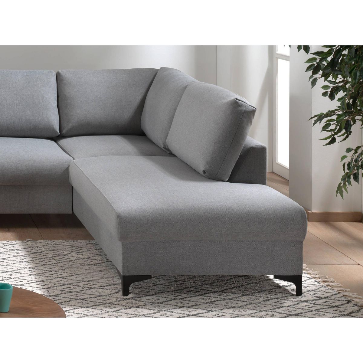 LISA DESIGN Tala - canapé d'angle droit - convertible - 5 places - en tissu