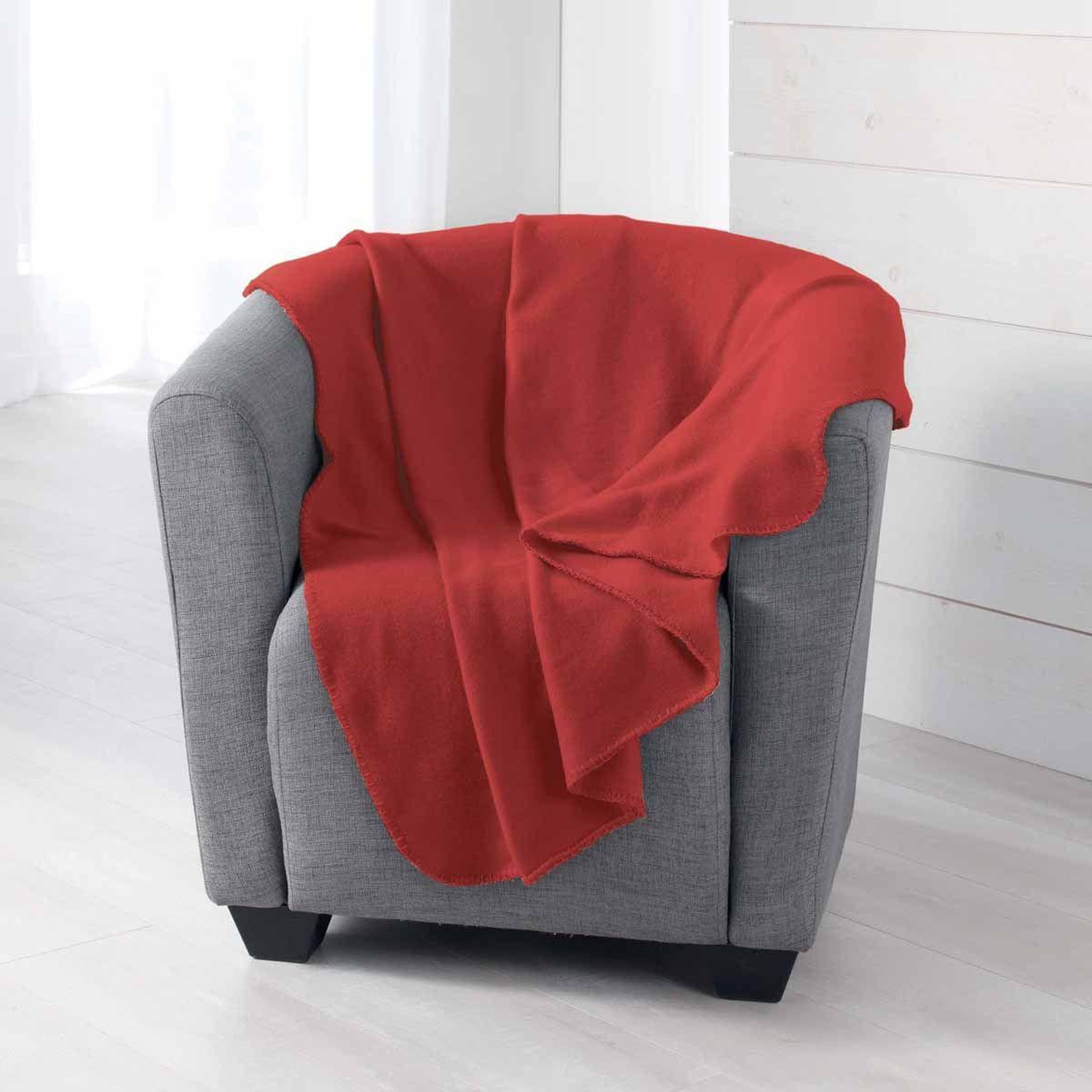 Douceur d'Intérieur Plaid polaire  milou  125x150cm rouge