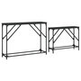 Voir la diapositive 5 : VIDAXL Tables console gigognes 2 pcs noir bois d'ingenierie