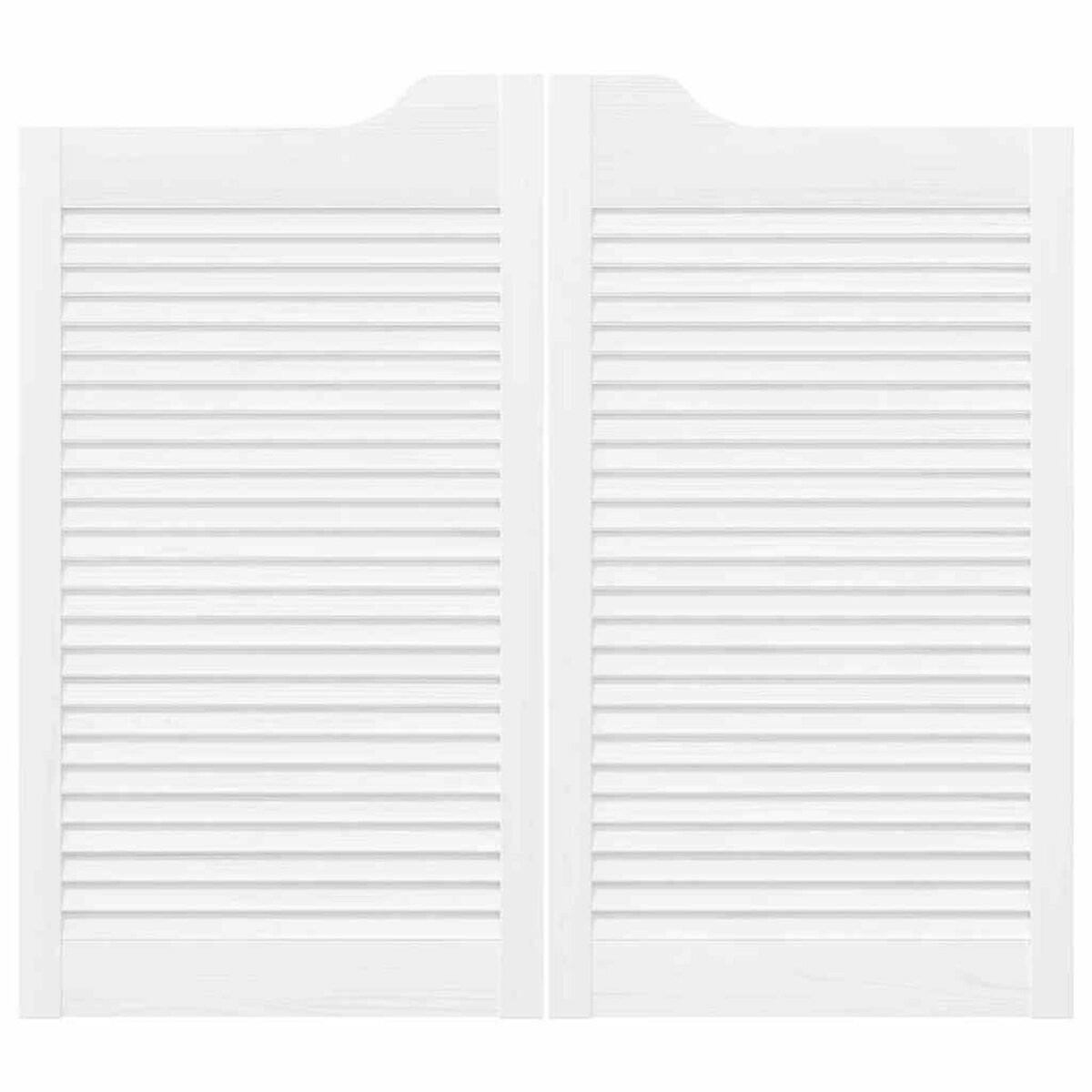 VIDAXL Portes battantes a persiennes 1 paire blanc 90x100 cm