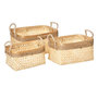 Voir la diapositive 1 : ATMOSPHERA Lot de 3 Paniers de Rangement  Corde  39cm Beige