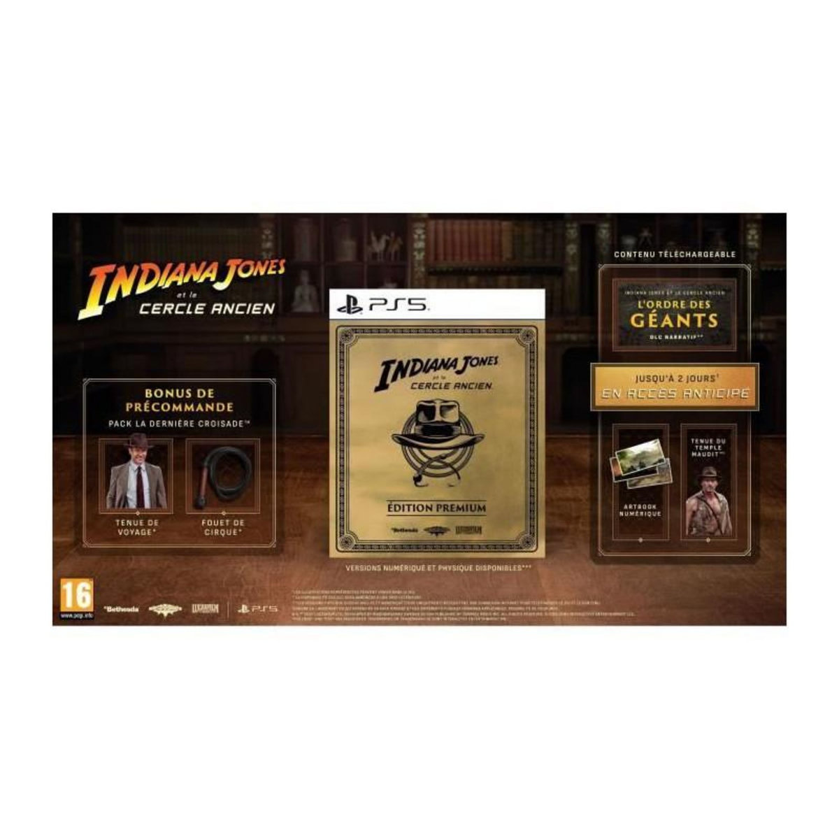 BETHESDA Indiana Jones et le cercle ancien - Édition Premium - Jeu PS5