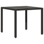 Voir la diapositive 4 : VIDAXL Ensemble a manger de jardin et coussins 5 pcs noir rotin verre