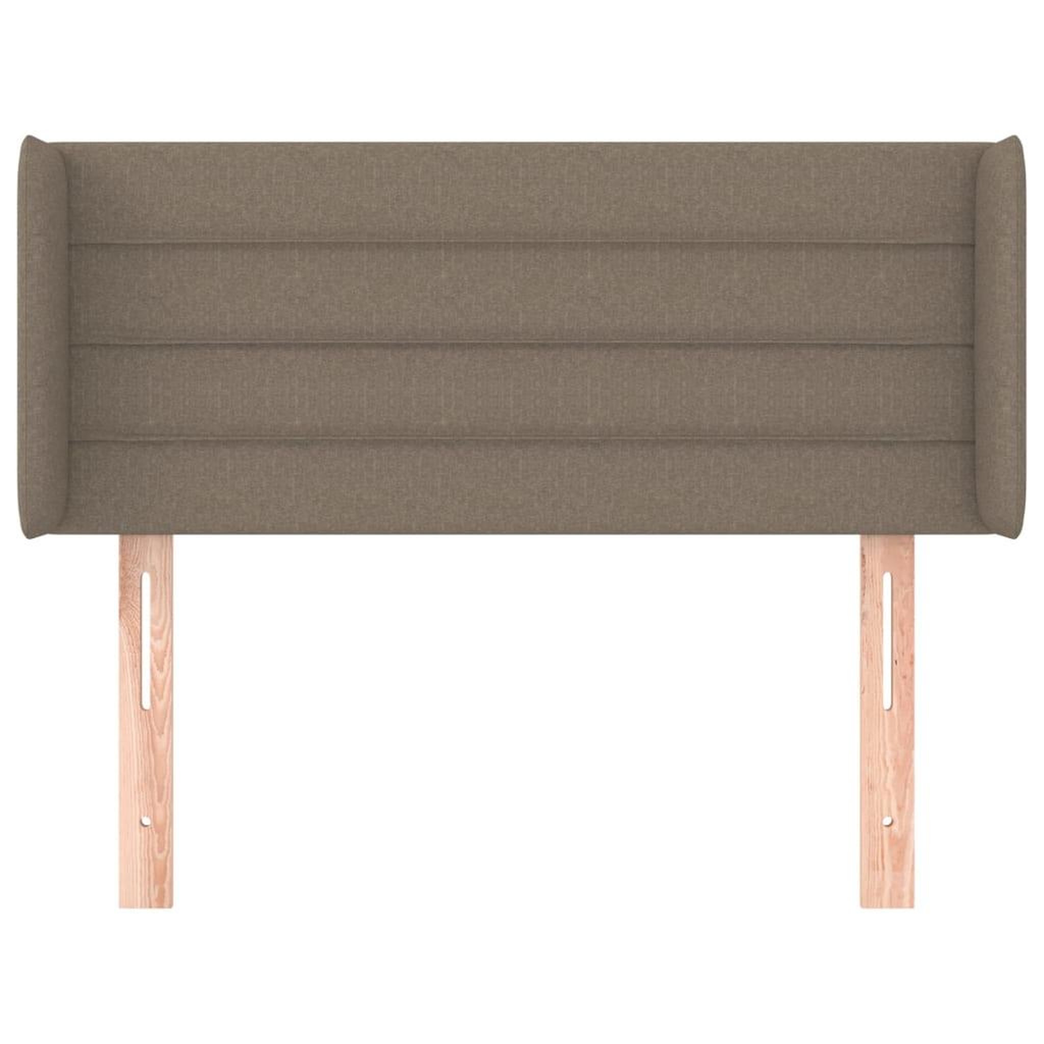 Voir la diapositive 3 : VIDAXL Tete de lit avec oreilles Taupe 93x16x78/88 cm Tissu