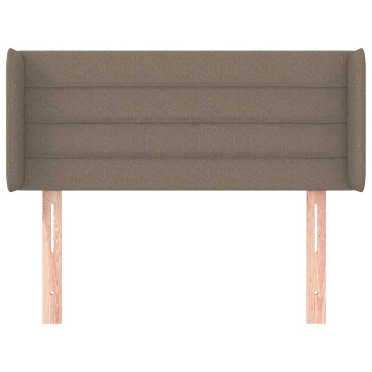 VIDAXL Tete de lit avec oreilles Taupe 93x16x78/88 cm Tissu