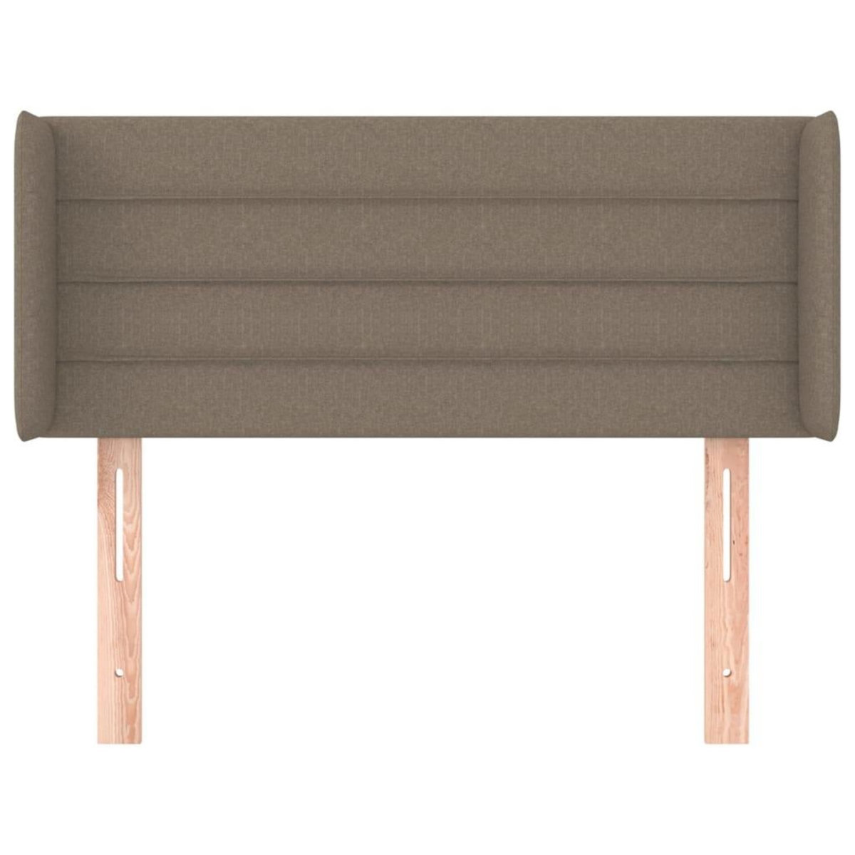 VIDAXL Tete de lit avec oreilles Taupe 93x16x78/88 cm Tissu