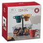 Voir la diapositive 5 : SECRET DE GOURMET Lot de 4 Mugs & Panier à Capsules  Mino  26cl Noir