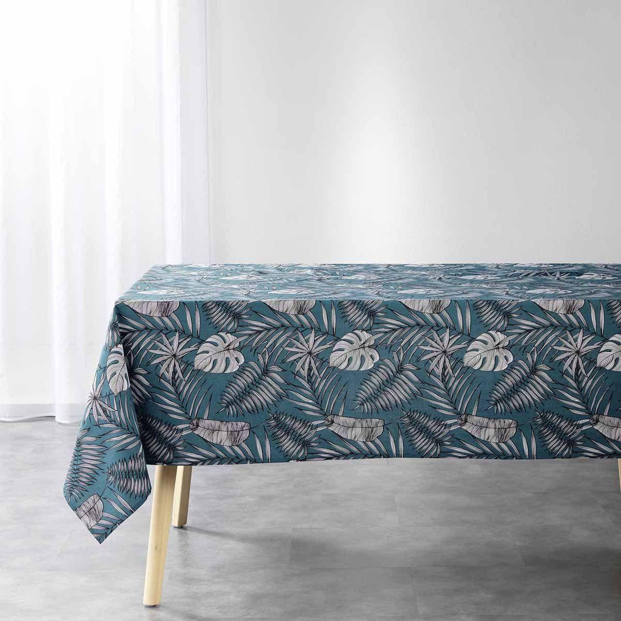 Voir la diapositive 1 : Douceur d'Intérieur Nappe rectangulaire  puebla  140x240cm émeraude