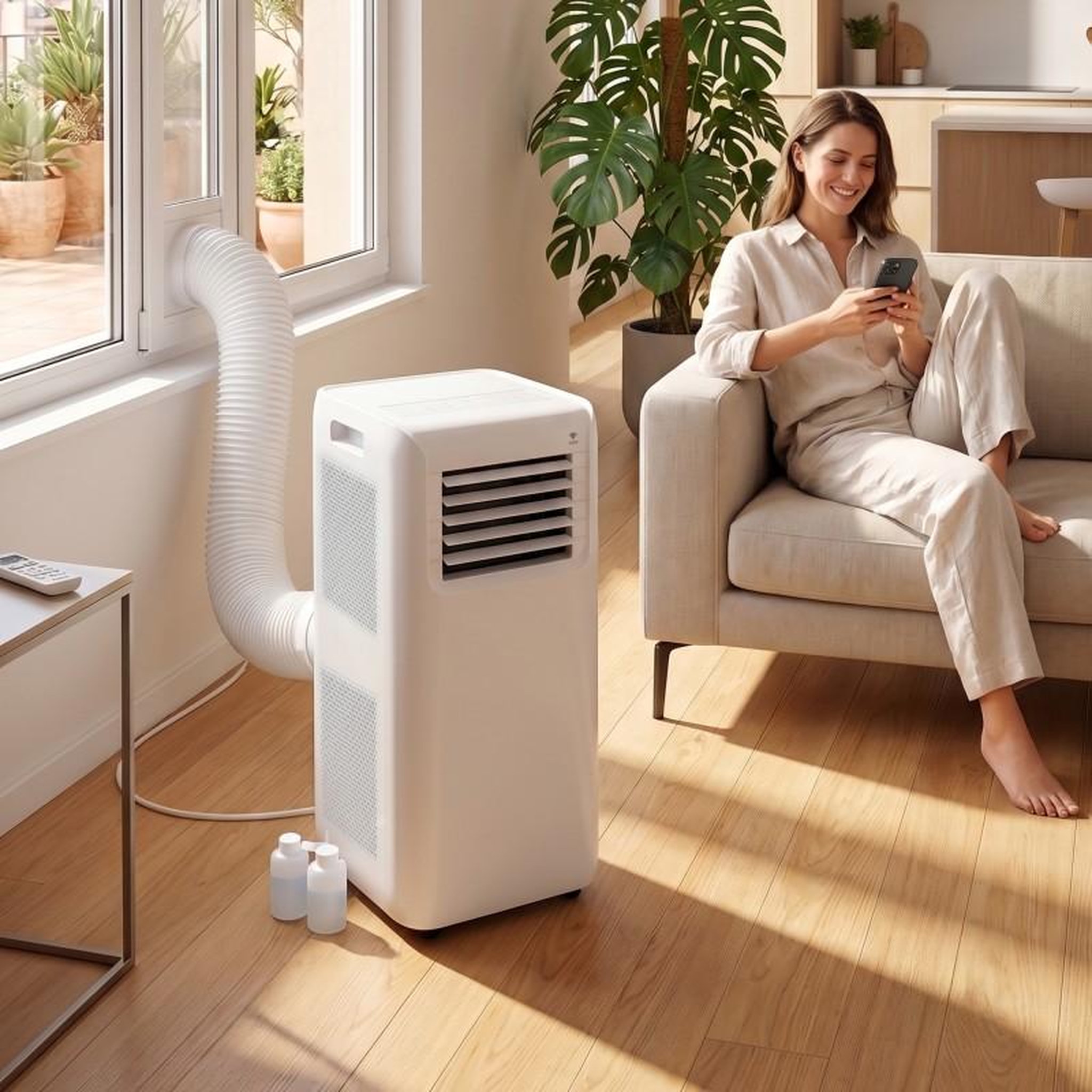 Voir la diapositive 2 : Gree - gpc09ap-k5nna1b - climatiseur mobile - wi-fi - 2,7 kw - 9212 btu