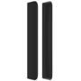 Voir la diapositive 4 : VIDAXL Tete de lit avec oreilles Noir 183x16x118/128 cm Similicuir