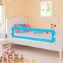 VIDAXL Barriere de securite de lit d'enfant Bleu 120x42 cm Polyester