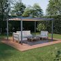 Voir la diapositive 2 : SWEEEK Pergola aluminium - Isla 3x4m - Tonnelle idéale pour votre terrasse, toit rétractable, toile coulissante, structure aluminium