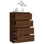 Voir la diapositive 5 : VIDAXL Buffet Chene marron 60x35x98,5 cm Bois d'ingenierie