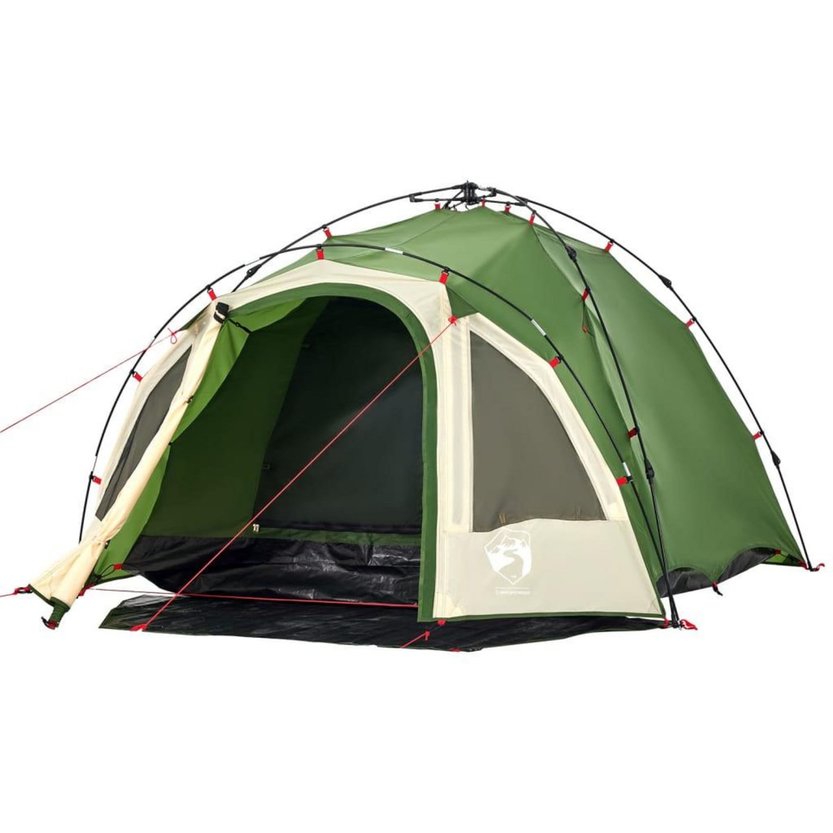VIDAXL Tente de camping a dome 3 personnes vert liberation rapide