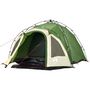 Voir la diapositive 4 : VIDAXL Tente de camping a dome 3 personnes vert liberation rapide
