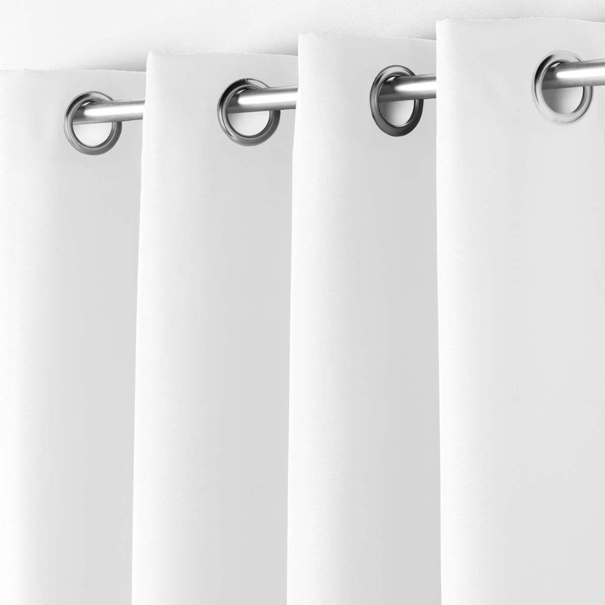 Voir la diapositive 2 : Douceur d'Intérieur Rideau à oeillets  essentiel  140x280cm blanc