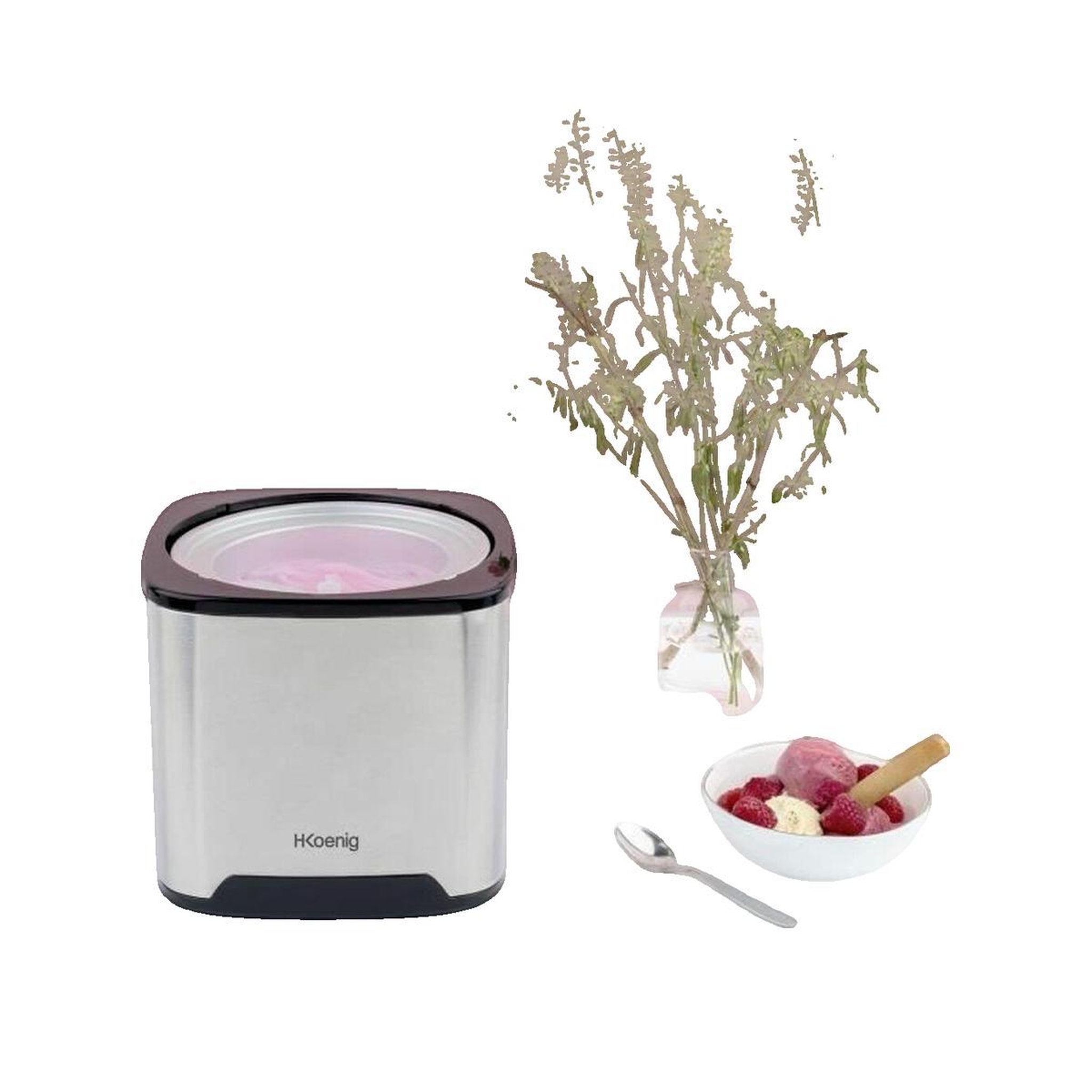 Voir la diapositive 2 : HKOENIG Sorbetière H.Koenig SRB80 avec capacité 2 litres