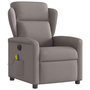 Voir la diapositive 4 : VIDAXL Fauteuil de massage inclinable electrique Taupe Tissu