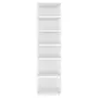 VIDAXL Armoire a chaussures Blanc brillant 27,5x27x102 cm