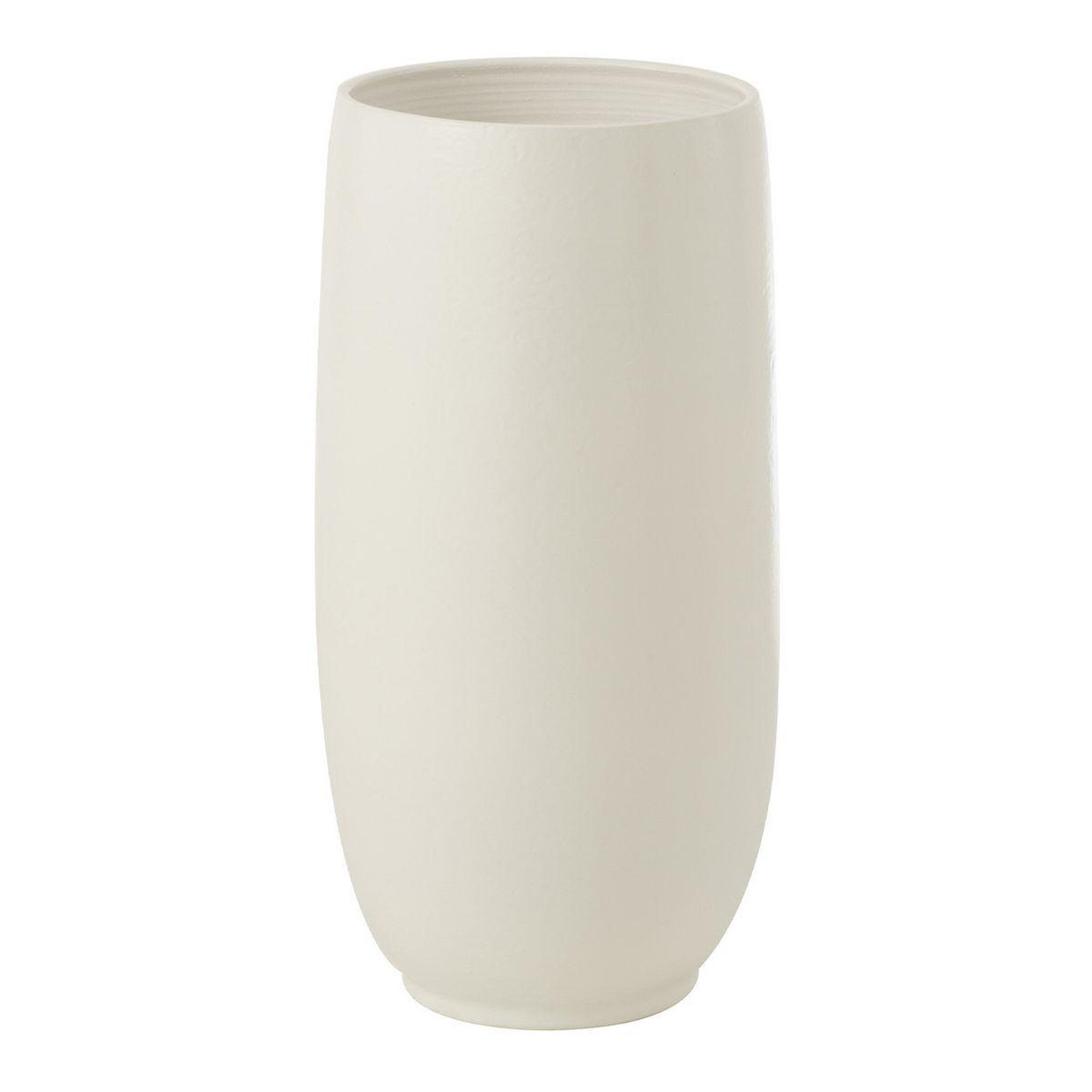 J-LINE Vase déco poterie  ying  71cm blanc
