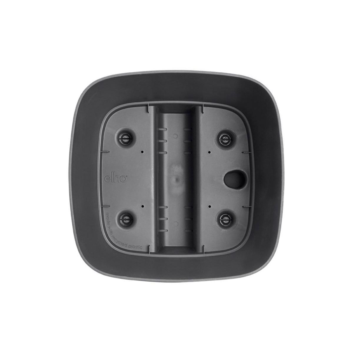 ELHO Pot de fleurs carré extérieur/intérieur 38 x 38 cm Elho Aqua Care Greensense gris charbon