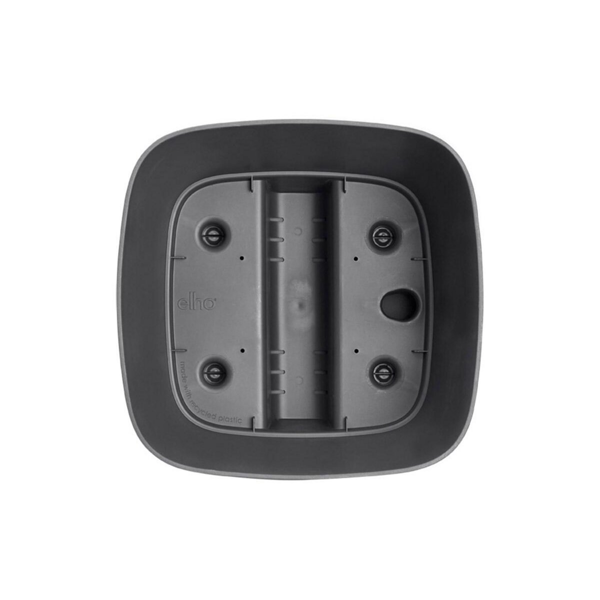 ELHO Pot de fleurs carré extérieur/intérieur 38 x 38 cm Elho Aqua Care Greensense gris charbon