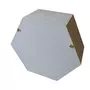 Graine créative 5 étagères hexagonales en bois 30 x 26 x 10 cm