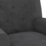 Voir la diapositive 6 : ID MARKET Fauteuil scandinave ANITA en velours gris anthracite