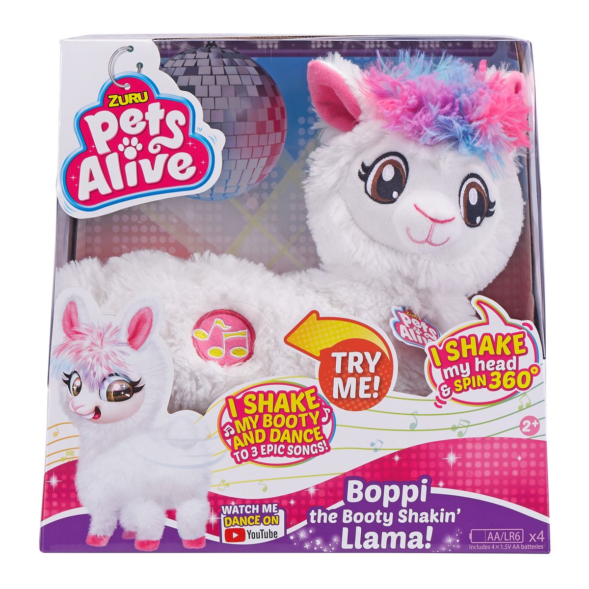 ZURU Zuru Pets Alive - Peluche Boppi le lama qui danse
